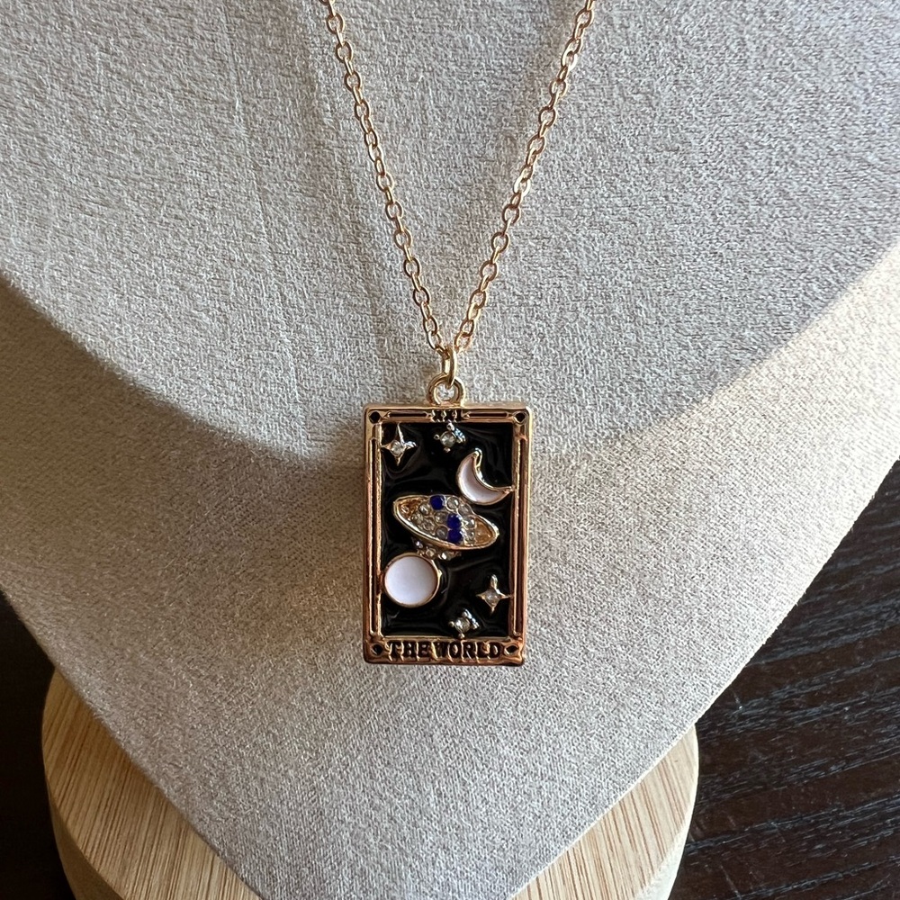 Amazon Tarot Card Pendant Necklace - Picture 2 of 4